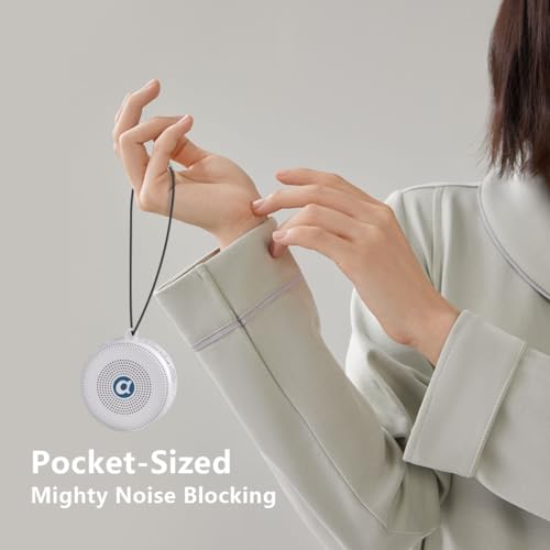 Portable Noise Machine Baby Battery Sound Machine with 30 Soothing Sounds Mini White Noise Machine 32 Volume Level Sleep Machine for 3D Surround Noise Machine for Kid Adult Home Travel
