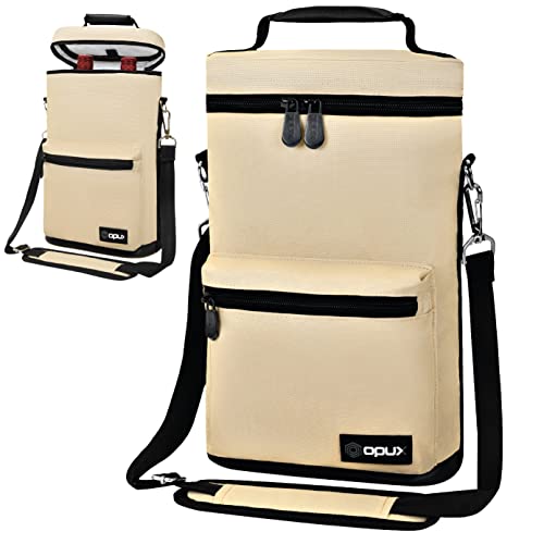 Insulated 2 Bottle Wine Bag Tote Leakproof Carrier Cooler Gift