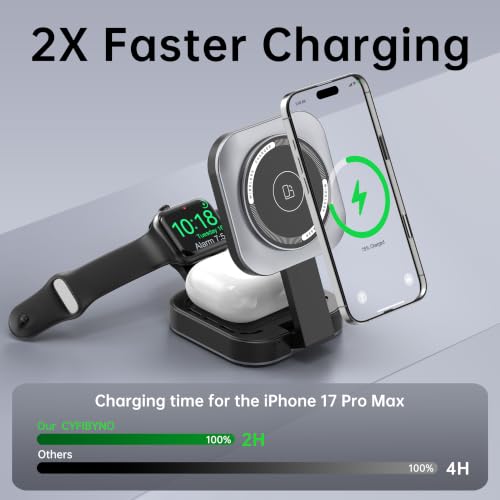3 in 1 Mini Foldable Charging Station for Apple Devices