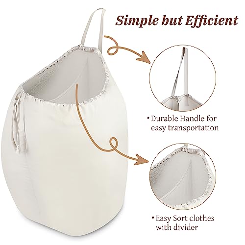87L Washable Laundry Bag with Handles