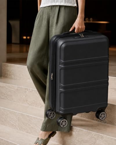 Carry On Luggage 22x14x9 Airline Approved with Spinner Wheels