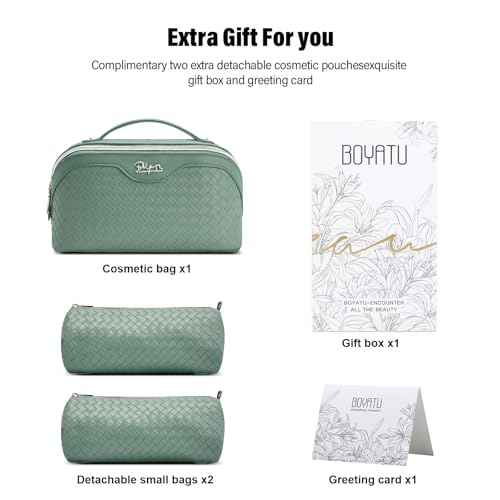 Travel Makeup Bag Cosmetic Bags for Women (3 Count)