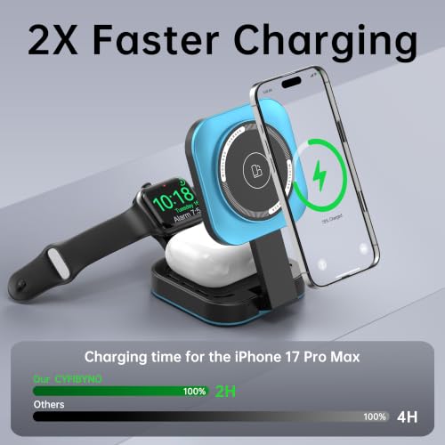 3 in 1 Mini Foldable Charging Station for Apple Devices