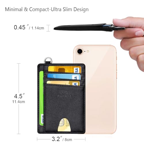 Slim Minimalist Wallet RFID Credit Card Holder for Men