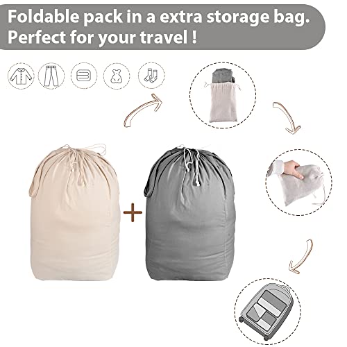Washable Laundry Bags with Handles (2 Count)