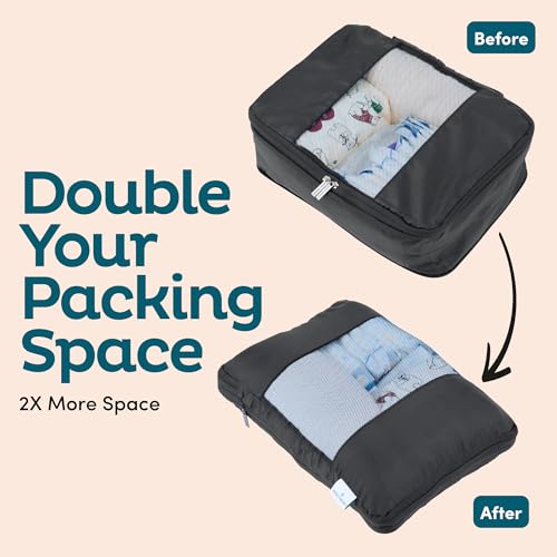 10 Pack Large Compression Packing Cubes for Travel (10 Count)