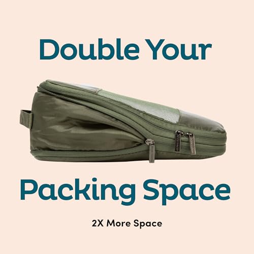 6 Pack Large Compression Packing Cubes for Travel (6 Count)
