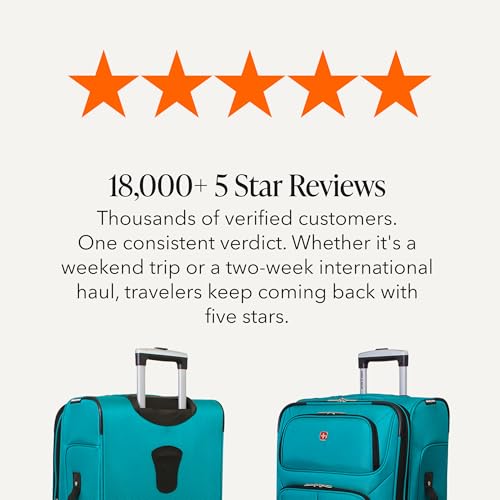 Sion Softside Expandable Spinner Luggage Durable Lightweight Travel Suitcase