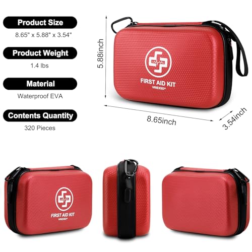 Premium 320 Piece First Aid Kit