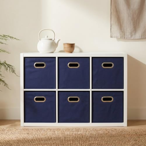 Fabric Storage Bins 6 Piece Set (6 Count)