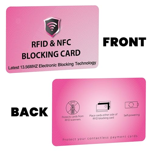 2 Pack RFID Blocking Card for Credit Debit ID Card (2 Count)