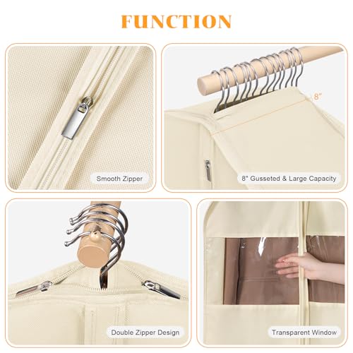 Compression Hanging and Space Saving Garment Bag