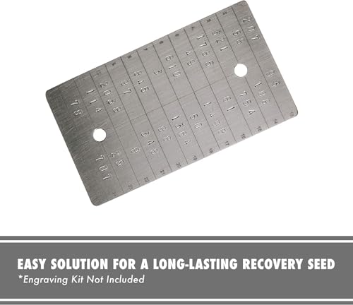 Titanium Bitcoin Seed Plate for Ultra
