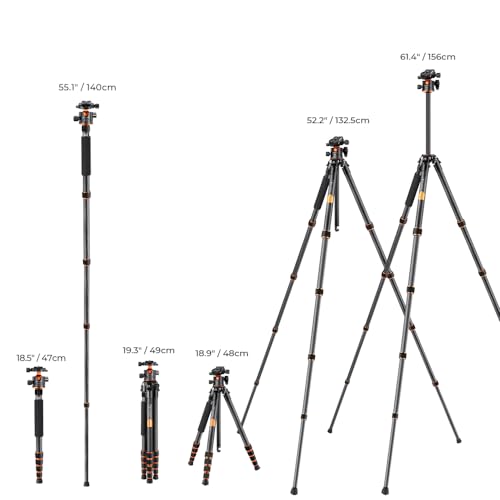 62" Carbon Fiber Camera Tripod