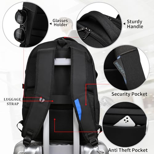 17 Inch Laptop Backpack for Travel Water Resistant College Backpack for Men