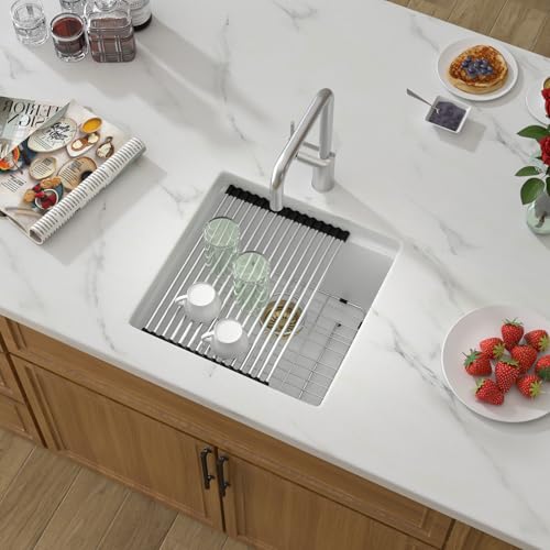 18 White Undermount Bar Sink