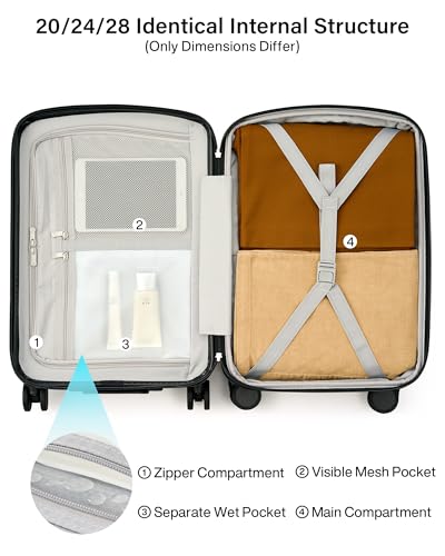 24 Inch Expandable Checked Luggage