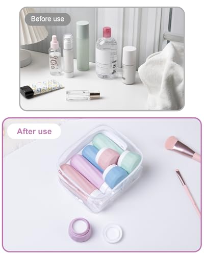 Travel Bottles for Toiletries 8 Pack (8 Count)