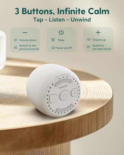 Portable White Noise Machine + Travel Case in Grey