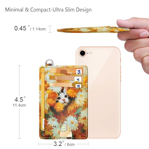 Slim Minimalist Wallet RFID Credit Card Holder for Men
