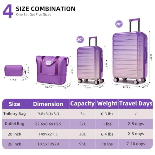 Luggage Sets 4 Piece (4 Count)