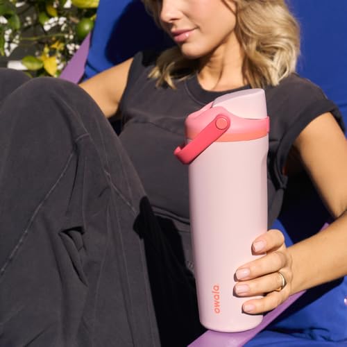 FreeSip Sway Insulated Stainless Steel Water Bottle with Two