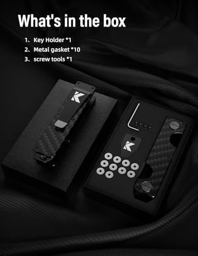 Key Organizer Key Holder Compact Key Case Minimalist Metal Key Chain Key Holder for Keychain Secures 8