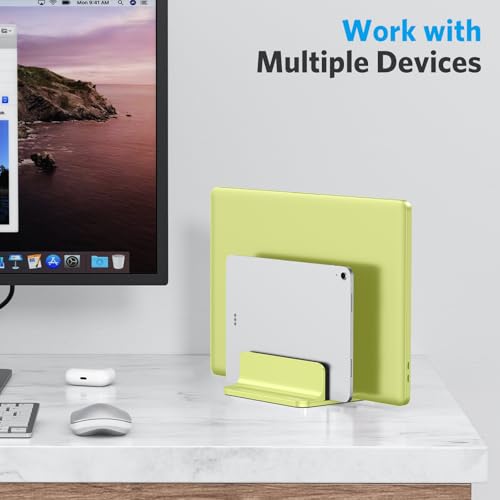 Dual Vertical Desk Laptop Stand Holder