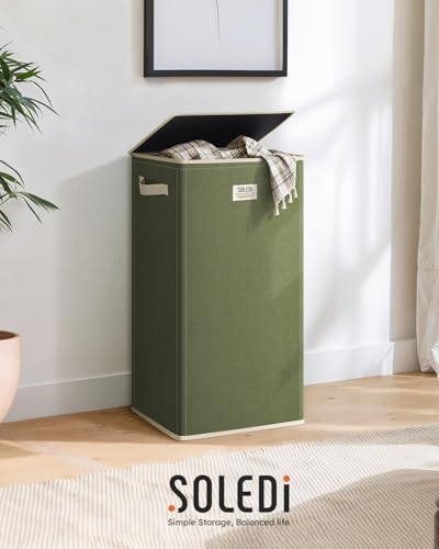 100L Laundry Hamper with Lid