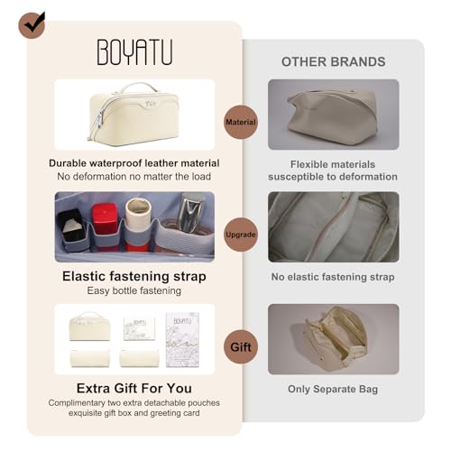 Travel Makeup Bag Organizer Cosmetic Bag (3 Count)