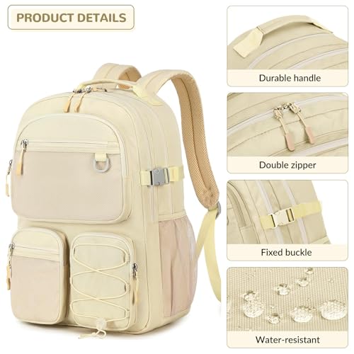 Water Resistant Backpack with Mulitiple Pockets for School Travel Outdoor College