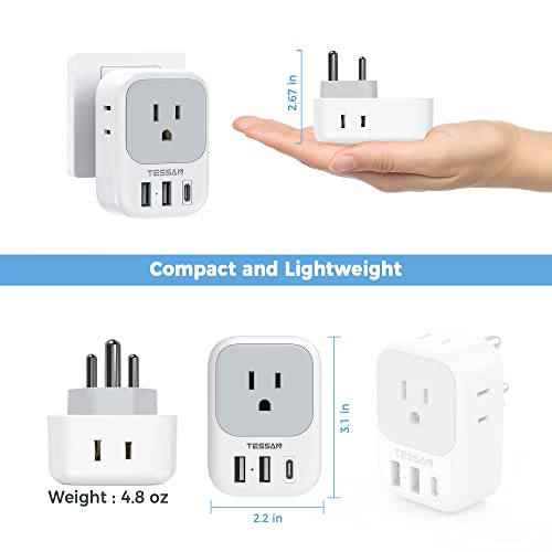 India Plug Adapter 2 Pack (2 Count)
