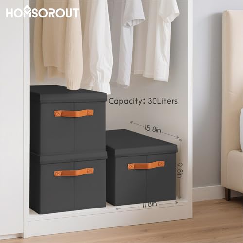 Storage Bins with Lids (6 Count)