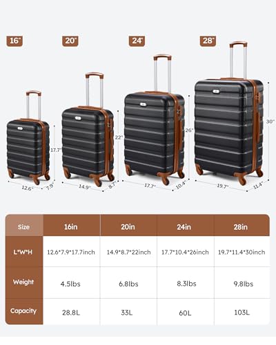 4 Piece Luggage Set (4 Count)