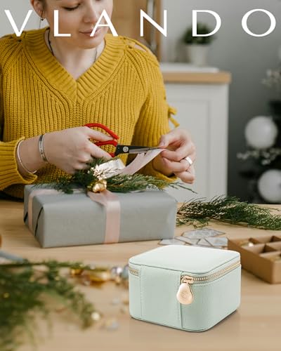 Jewelry Box Travel with Clear 6 Velvet Bags
