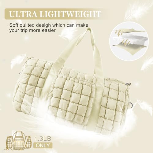 Quilted Travel Duffle Bag Gym Bag for Women