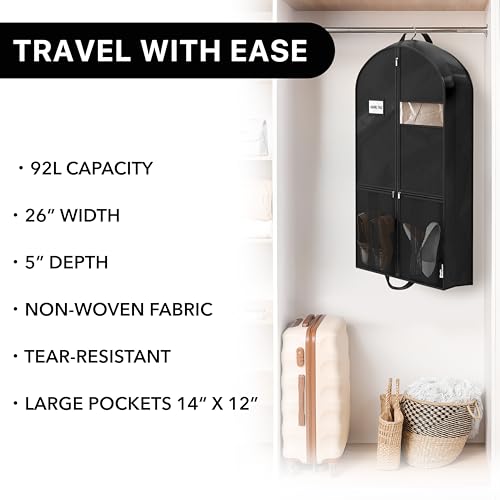 43" Travel Garment Bag with Pockets (3 Count)