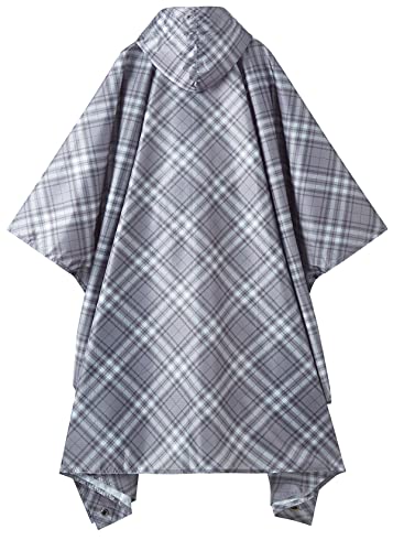 Hooded Rain Poncho for Adult with Pocket