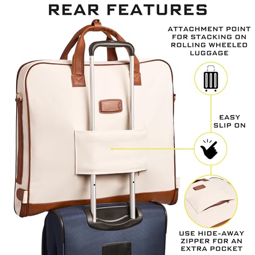 Premium Garment Bag Carry On Hangs Blazers
