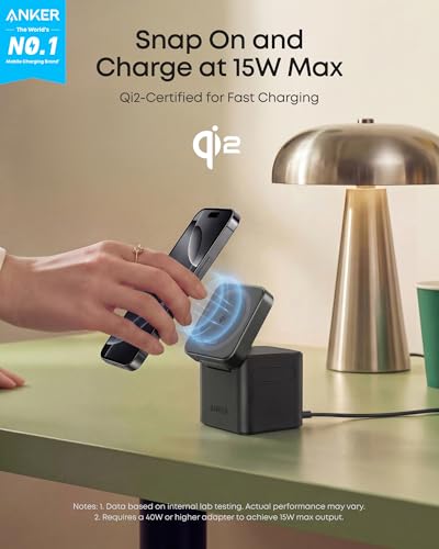3-in-1 Cube MagSafe Compatible Qi2 15W Foldable Charging Station