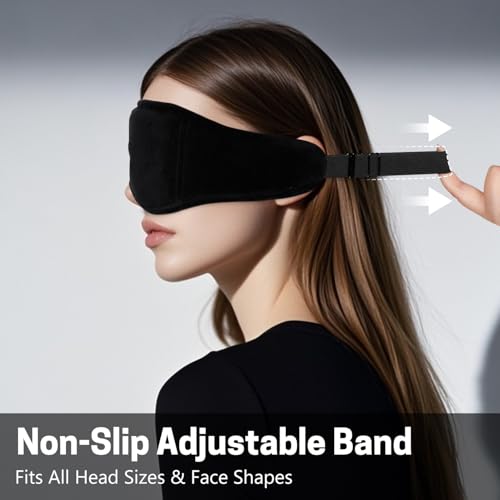 Sleep Mask with Bluetooth Headphones 3D Contour Sleeping Headphones 5.4 Wireless Bluetooth