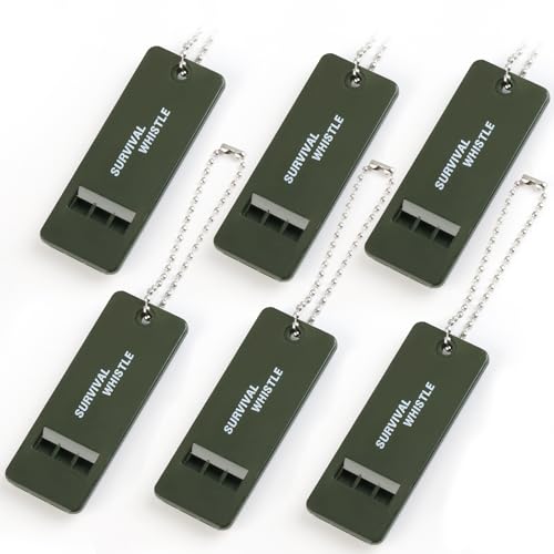 120 dB Emergency Whistles for Teachers (6 Count)