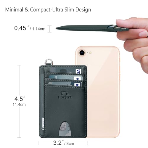 Slim Minimalist Wallet RFID Credit Card Holder for Men
