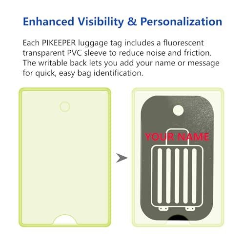 4 Pack Smart Luggage Tags for Suitcases (4 Count)