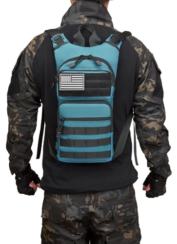 Insulated Water Hydration Pack Bag with 3L TPU Bladder Tactical Molle Hydration Backpack for Hiking Cycling Running