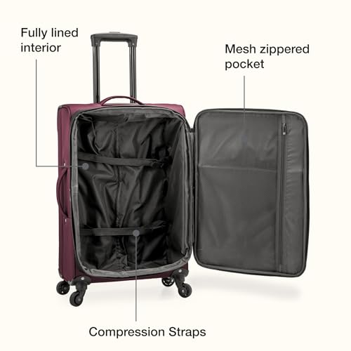 Anzio Softside Expandable Luggage with Spinner Wheels (3 Piece)