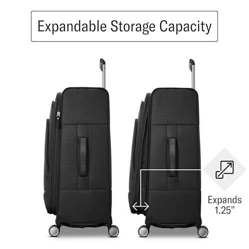 UpLIFT Lightweight Medium Checked Softside Luggage with Spinner Wheels