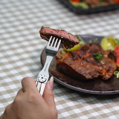 C2 2 in 1 Detachable Folding Camping Utensil with Fork & Spoon