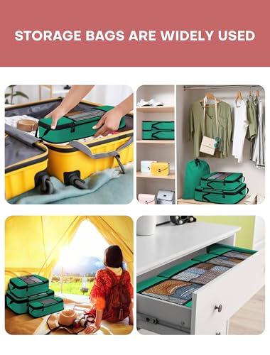 6 PCS Set Compression Packing Cubes for Travel (6 Count)