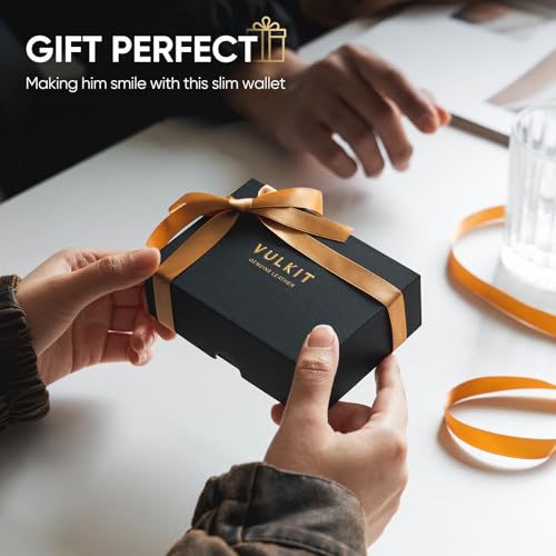 Pop up Card Wallet Minimalist Cash Wallets RFID Blocking Leather Smart Credit Card Holder with ID window for Men